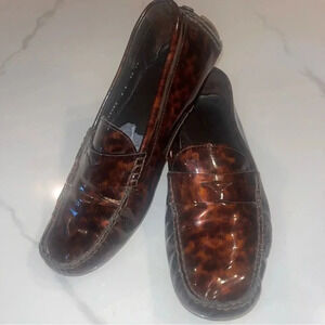 Cole Haan Brown Patterned Loafers